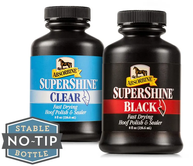 Absorbine Supershine Black Hoof Polish 237ml
