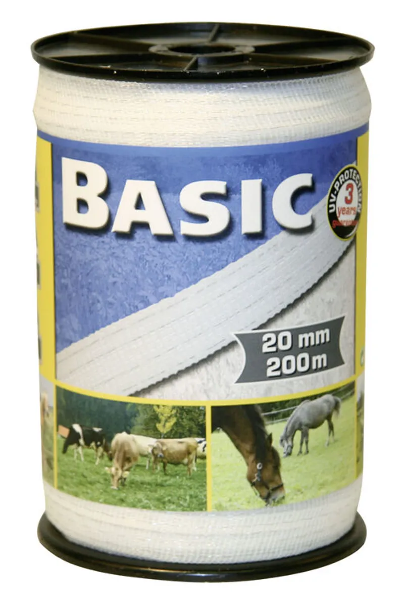 Basic Electric Fencing Tape 200m x 20mm