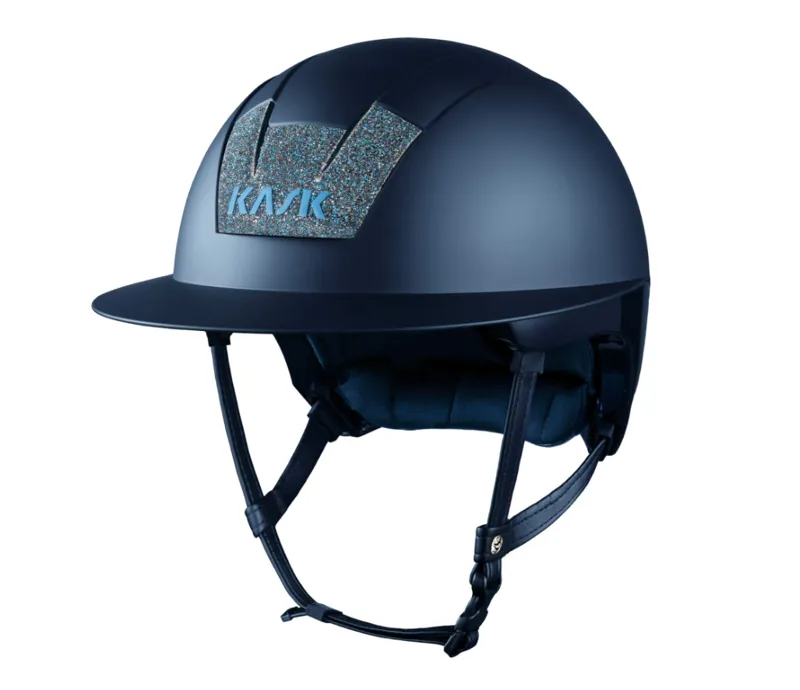 Kask Kooki Lady Crystal Carpet Riding Hat Navy Matt