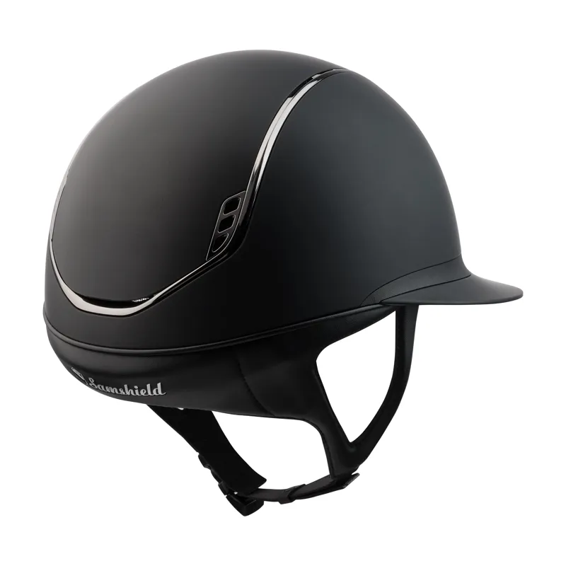 Miss Shadowmatt 2.0 Black Riding Hat - Black Chrome Trim/Blazon-1