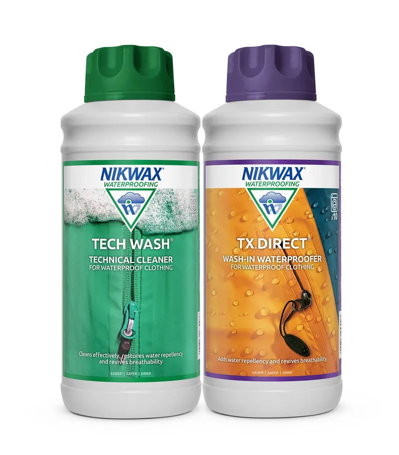 Nikwax Tech Wash And Direct Wash In Twin Pack 1L