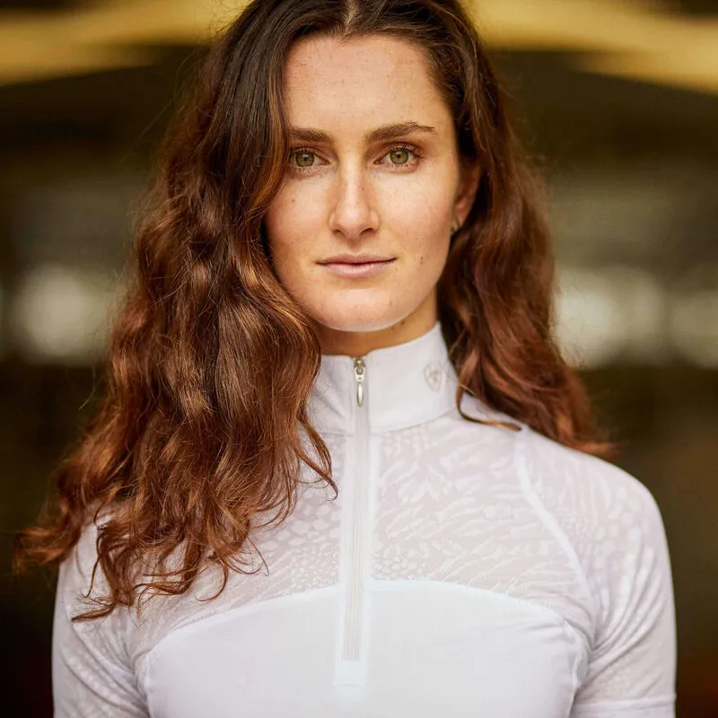 Ariat Airway Short Sleeve Show Shirt White