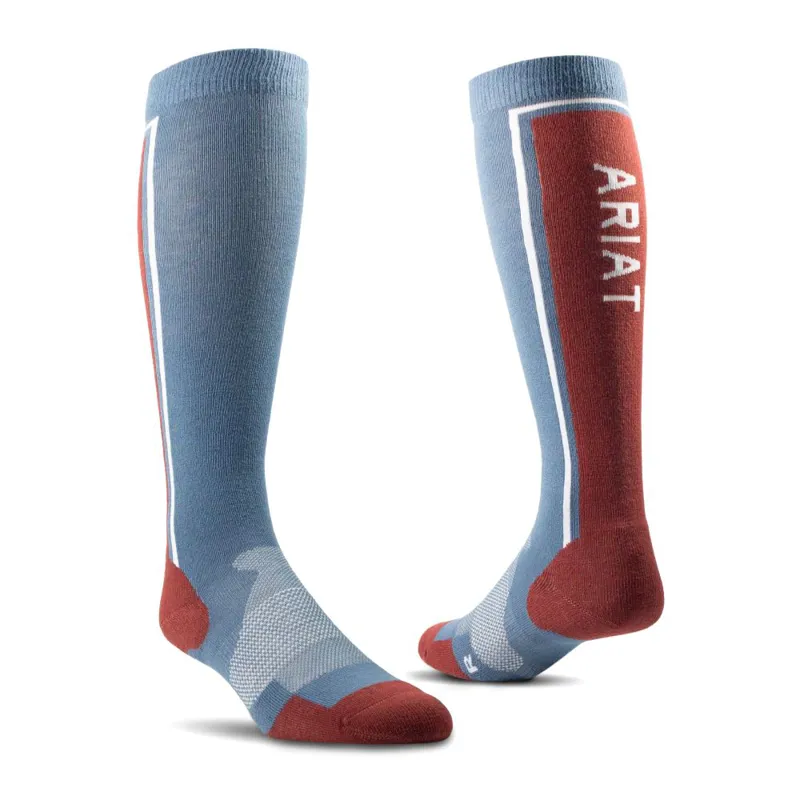 Ariat Winter Slimline Riding Socks Blue