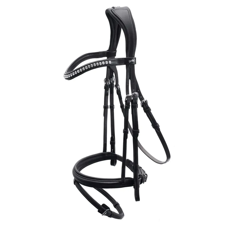 Schockemohle Rome Anatomical Flash Bridle Black