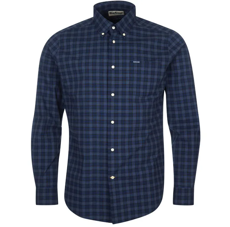 Barbour Lomond Tailored Tartan Shirt Navy