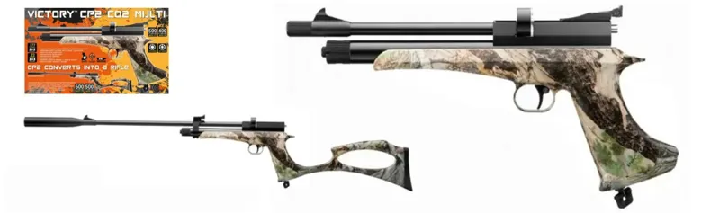 Victory CP2 Multi Shot .22 Air Pistol Camo - CO2
