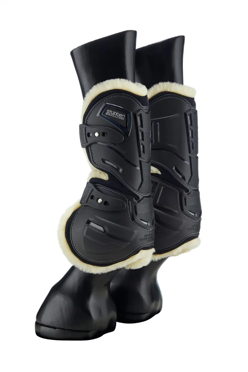 Stubben Hybrid Tendon Boots Fleece Lined Black