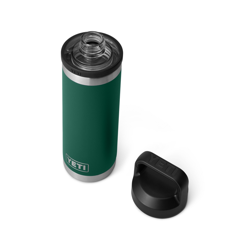 YETI Rambler Chug Cap Bottle 18oz Black Forest Green-1