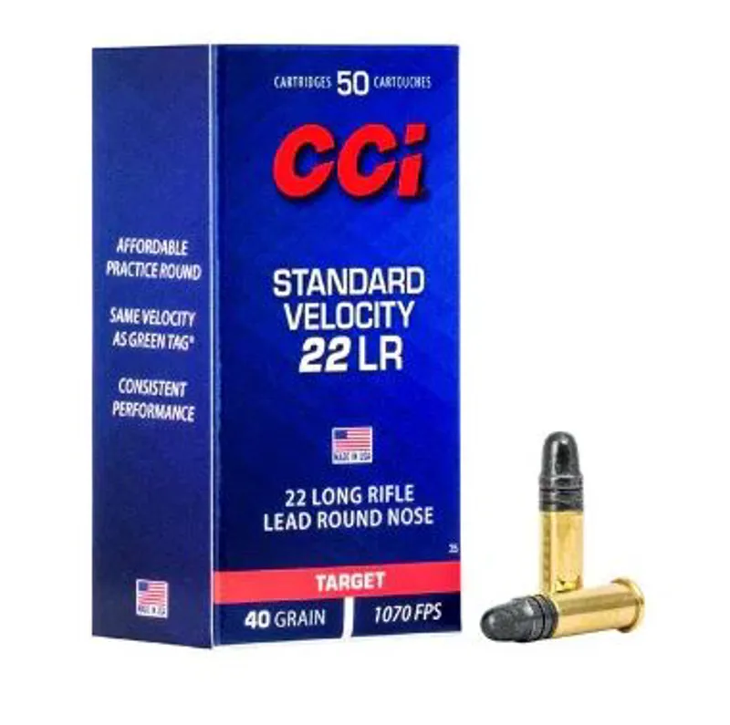CCI .22 LR Standard Velocity LRN Target 40gr x50