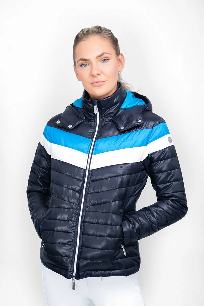 Coldstream Southdean Quilted Jacket Navy/White/Blue