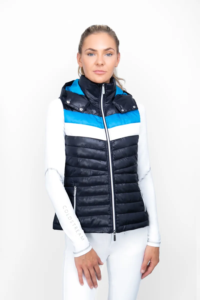 Coldstream Southdean Quilted Gilet Navy/White/Blue