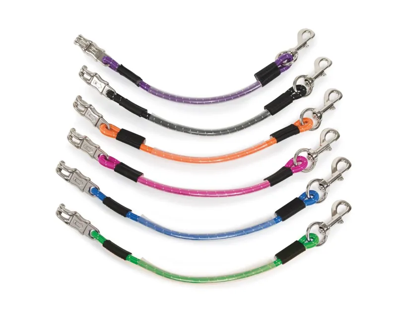 Shires Heavy Duty Bungee Trailer Tie Black