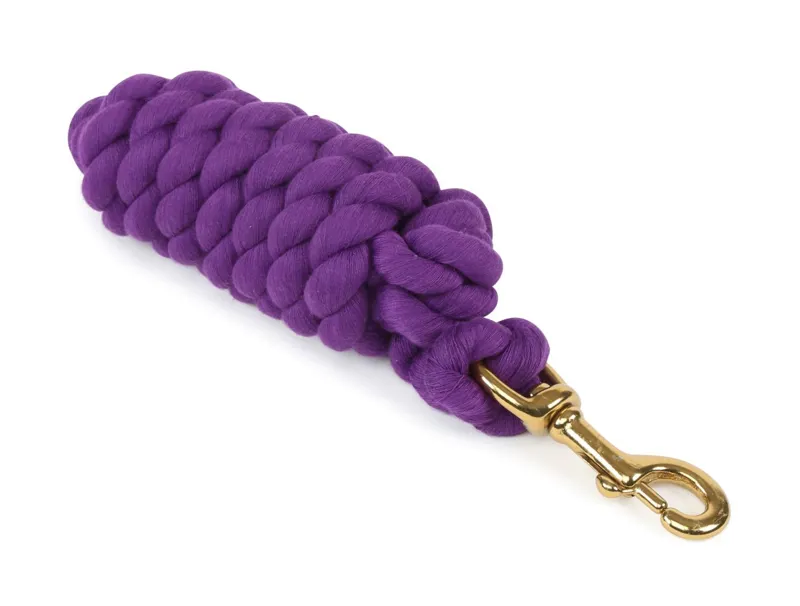 Shires Lead Rope With Trigger Clip Purple