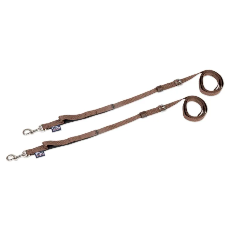 Shires Nylon Web Side Reins Brown