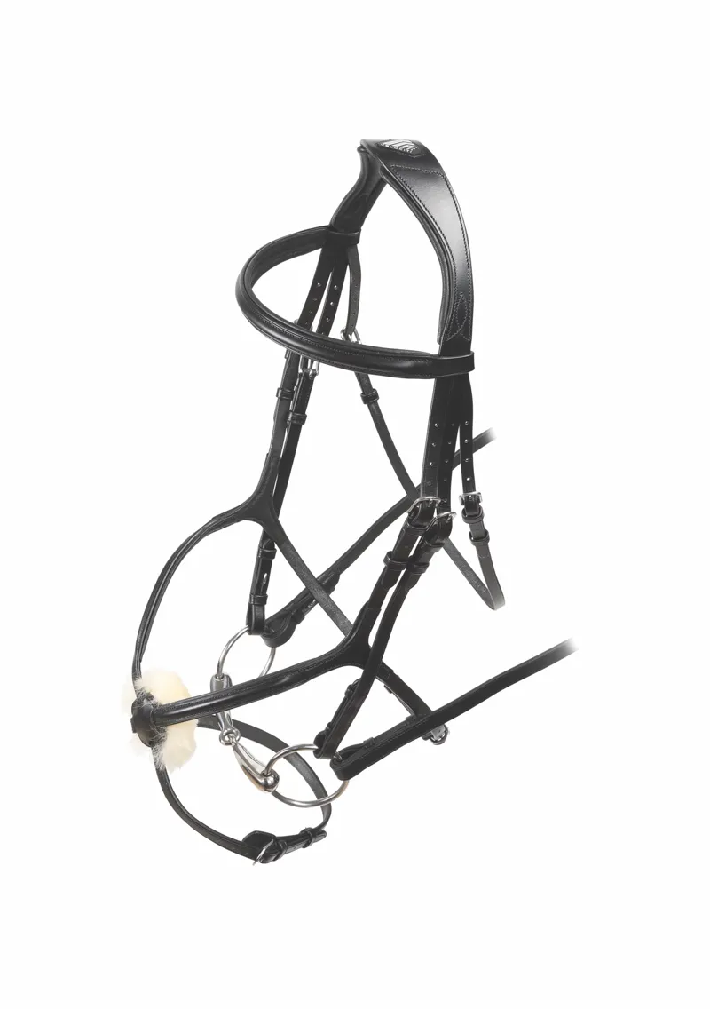 Shires Velociti Rapida Grackle Bridle With Reins Black-1