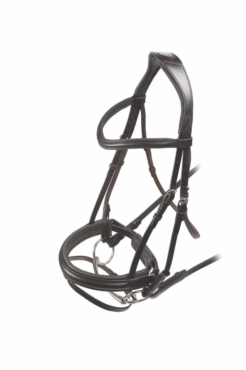Shires Velociti Rapida Dressage Flash Bridle Black-1