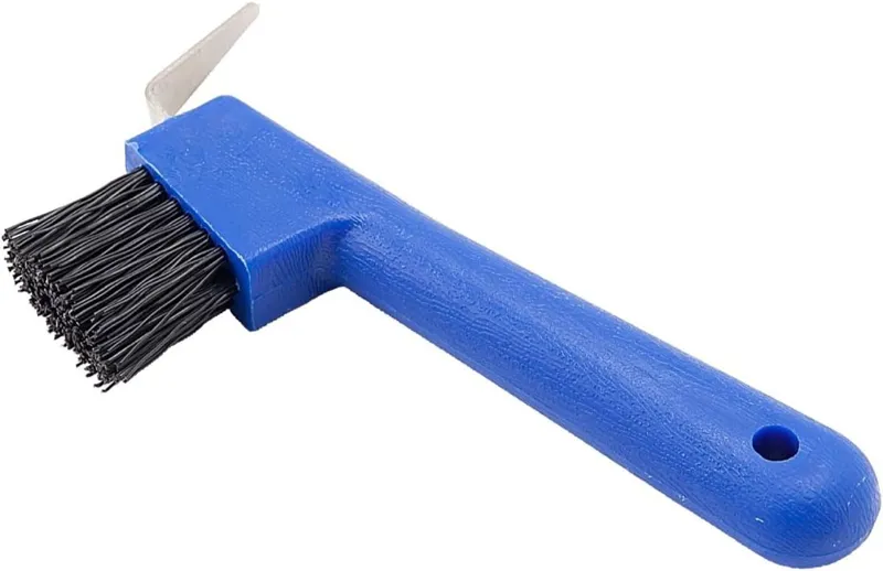EZI-GROOM Hoof Pick/Brush Blue