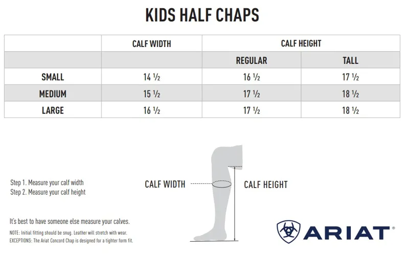 Ariat Junior Concord Chap Black-2