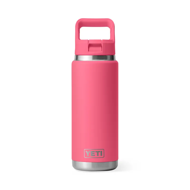 YETI Rambler Straw Bottle 26oz Tropical Pink