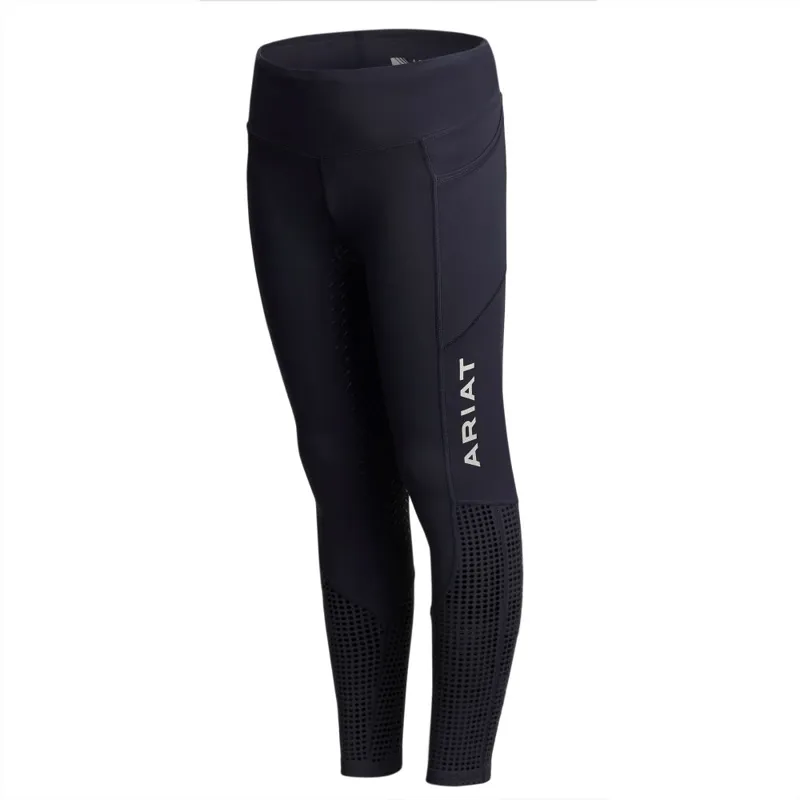 Ariat Kids EOS Full Seat Riding Tights Navy-1