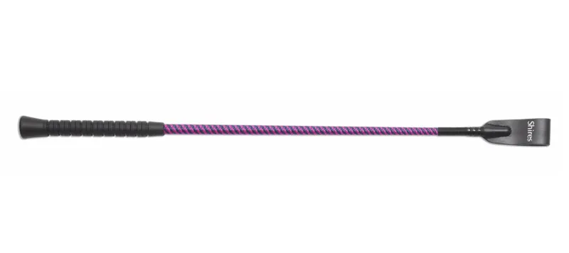 Shires Rubber Grip Whip 21 Pink/Navy