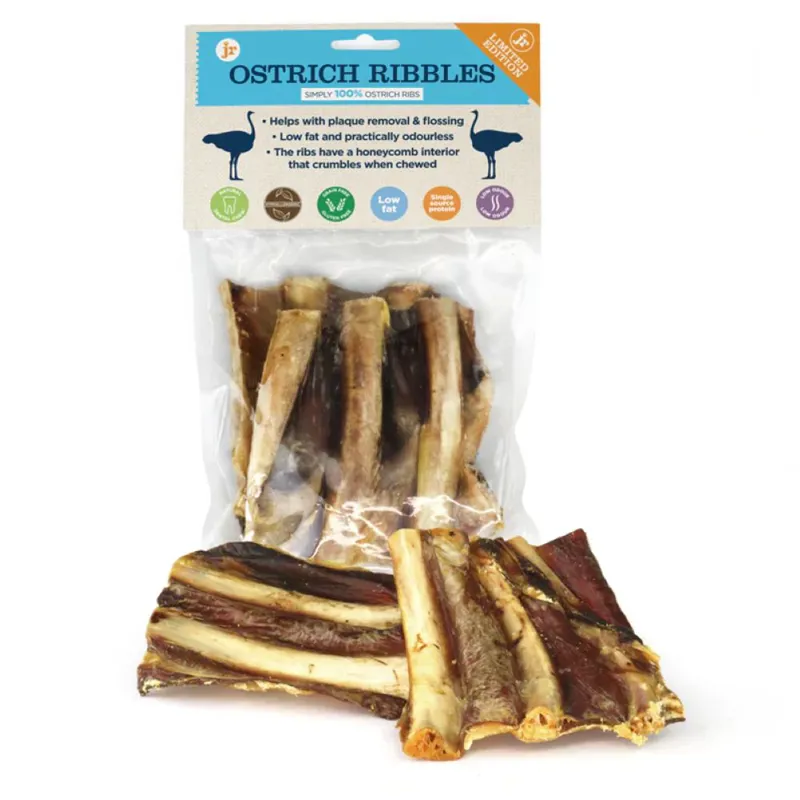 JR Pet Products Ostrich Ribbles 2 Pack