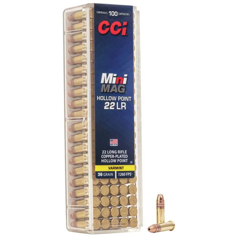 CCI .22 LR Mini-Mag Copper HP 36gr x100