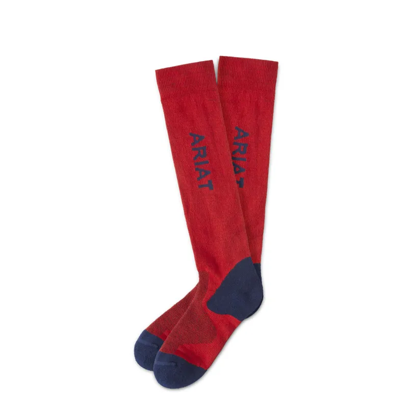 Ariat Tek Performance Socks Navy/Red