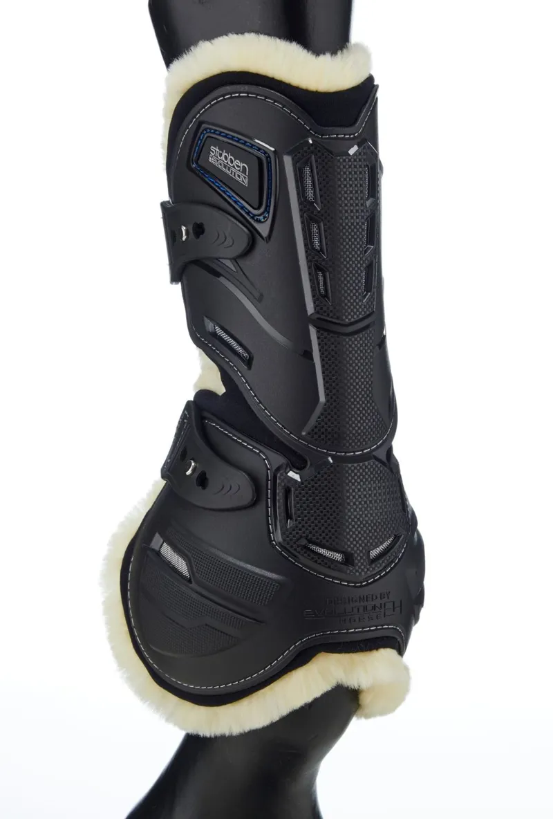 Stubben Hybrid Tendon Boots Fleece Lined Black-1