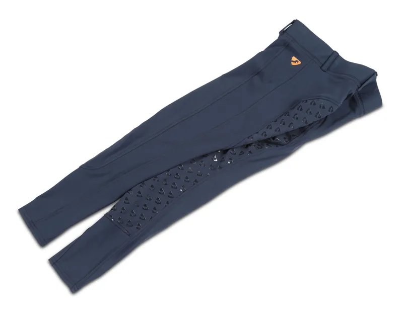 Aubrion Albany Young Rider Riding Tights Navy