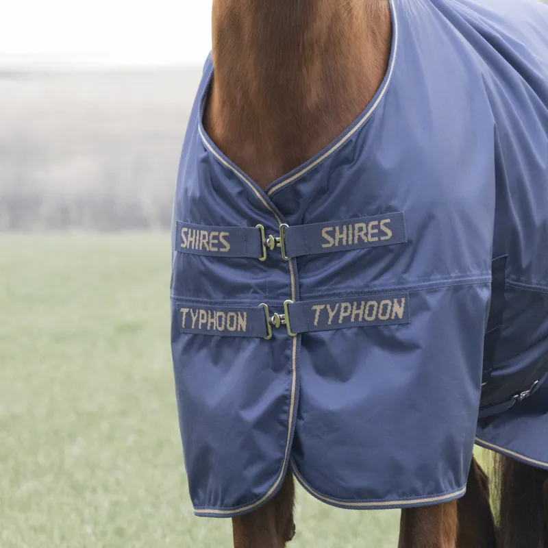 Shires Typhoon Lite Turnout Rug Navy-1