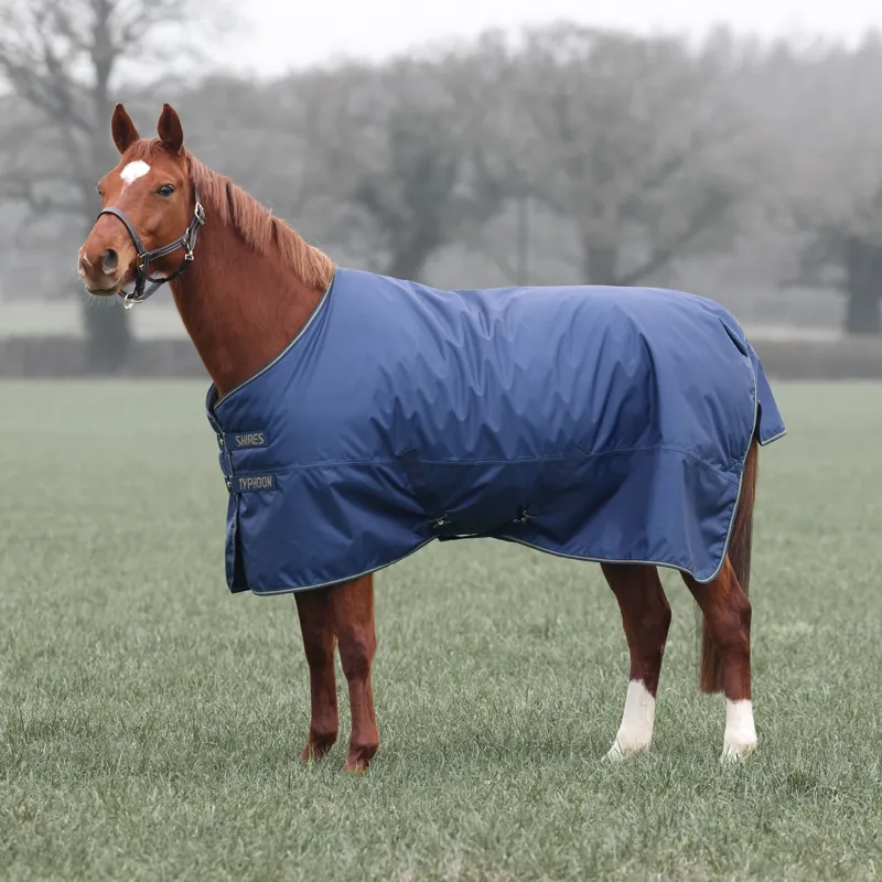 Shires Typhoon Lite Turnout Rug Navy
