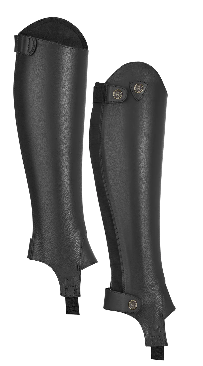 Moretta Leather Gaiters Black