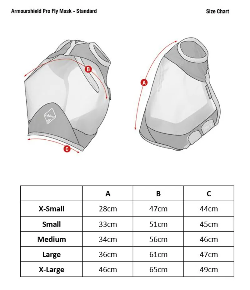 LeMieux ArmourShield Standard Fly Mask Grey-2