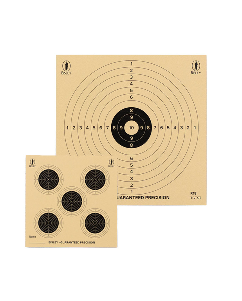 Bisley Five and One Double Sided Bullseye Targets - 25 pack
