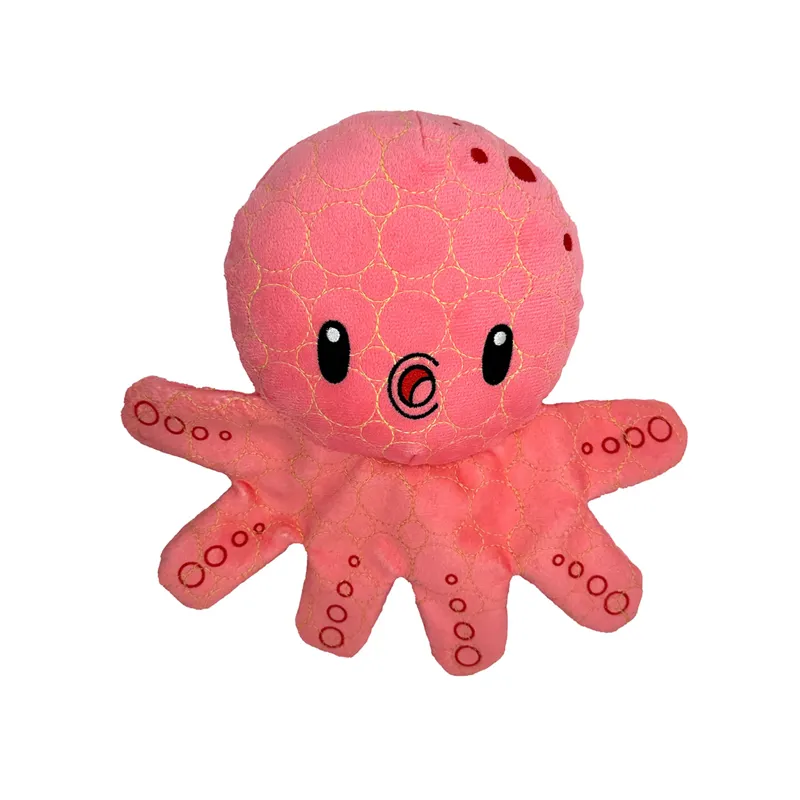 Bite Force Tough Plush Octopus Dog Toy - Medium
