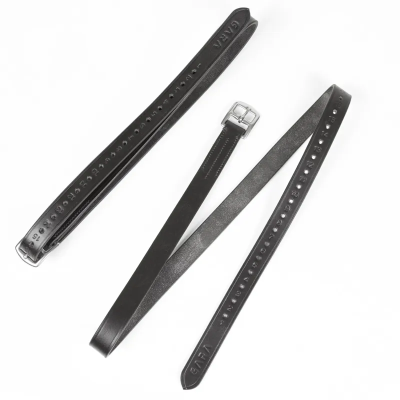 Velociti GARA Stirrup Leathers Black