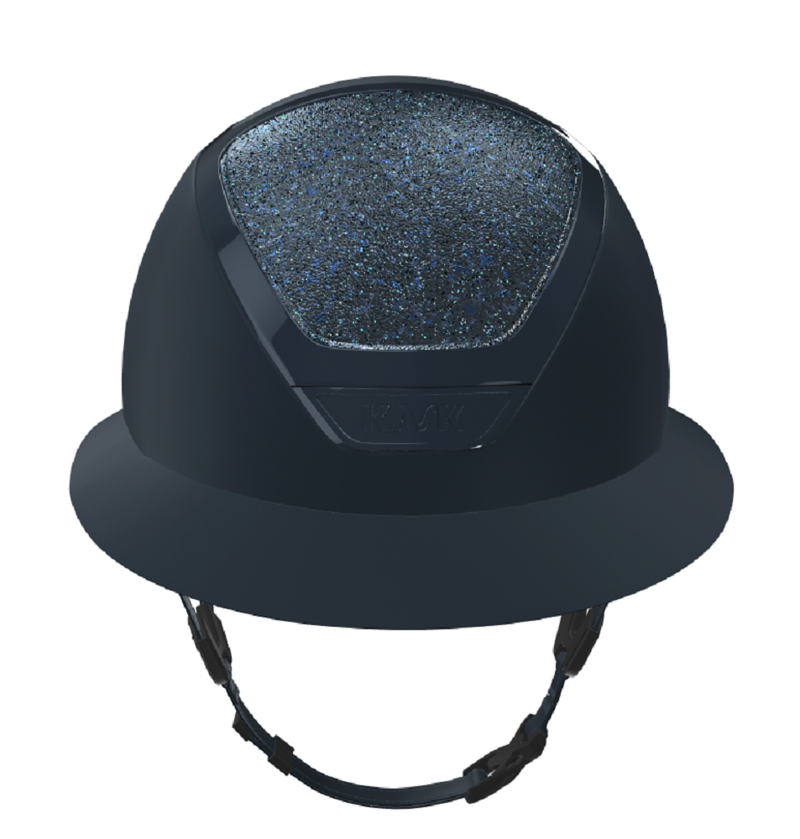 Kask Star Lady Chrome Crystal Carpet Riding Hat Navy