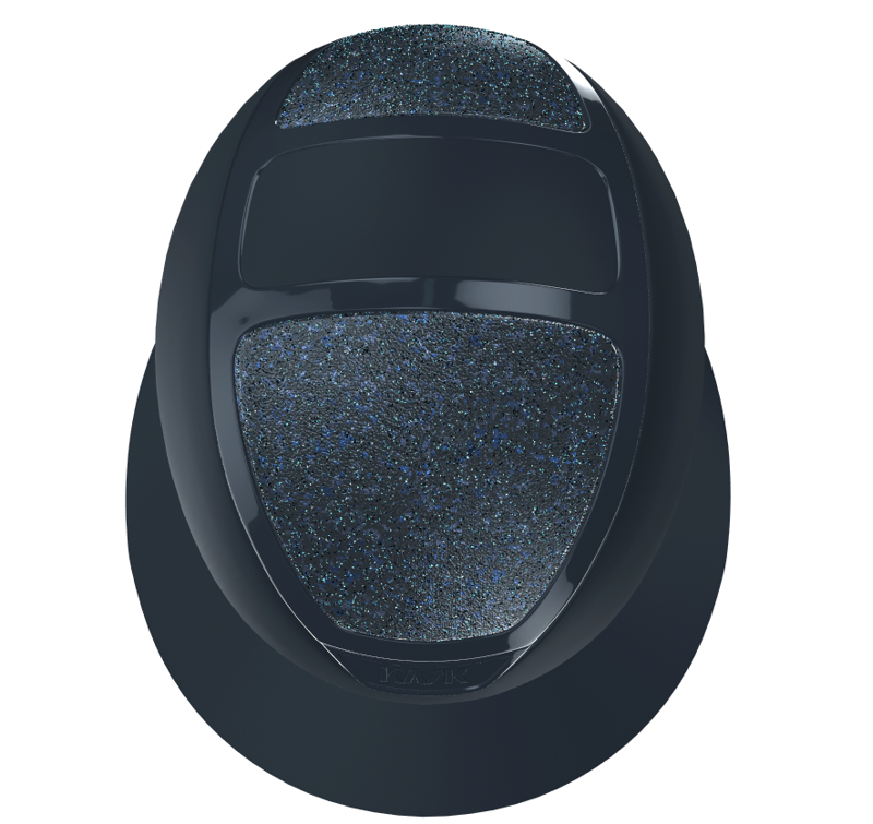 Kask Star Lady Chrome Crystal Carpet Riding Hat Navy-3