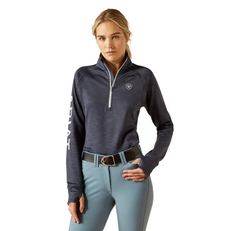 Ariat Women's Tek Team 1/2 Zip Sweatshirt Ombre Blue Heather