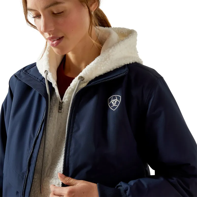 Ariat Ladies Waterproof Stable 2.0 Jacket Navy-3