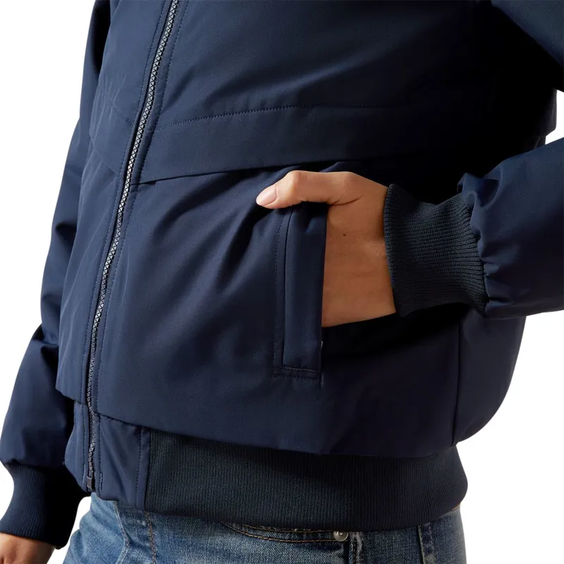 Ariat Ladies Waterproof Stable 2.0 Jacket Navy-4