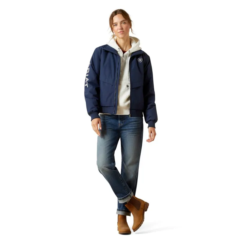 Ariat Ladies Waterproof Stable 2.0 Jacket Navy-2