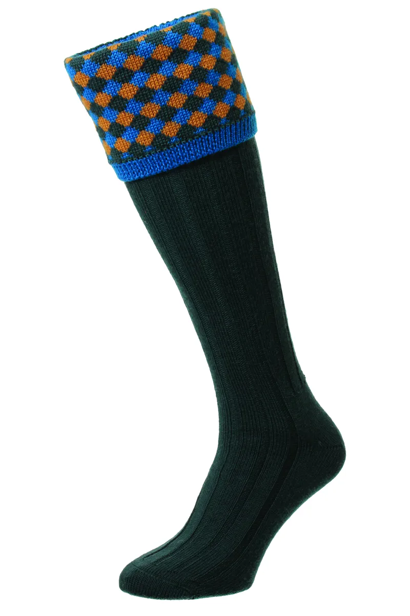Bisley Hadleigh Diamond Shooting Socks Racing Green UK 6-11