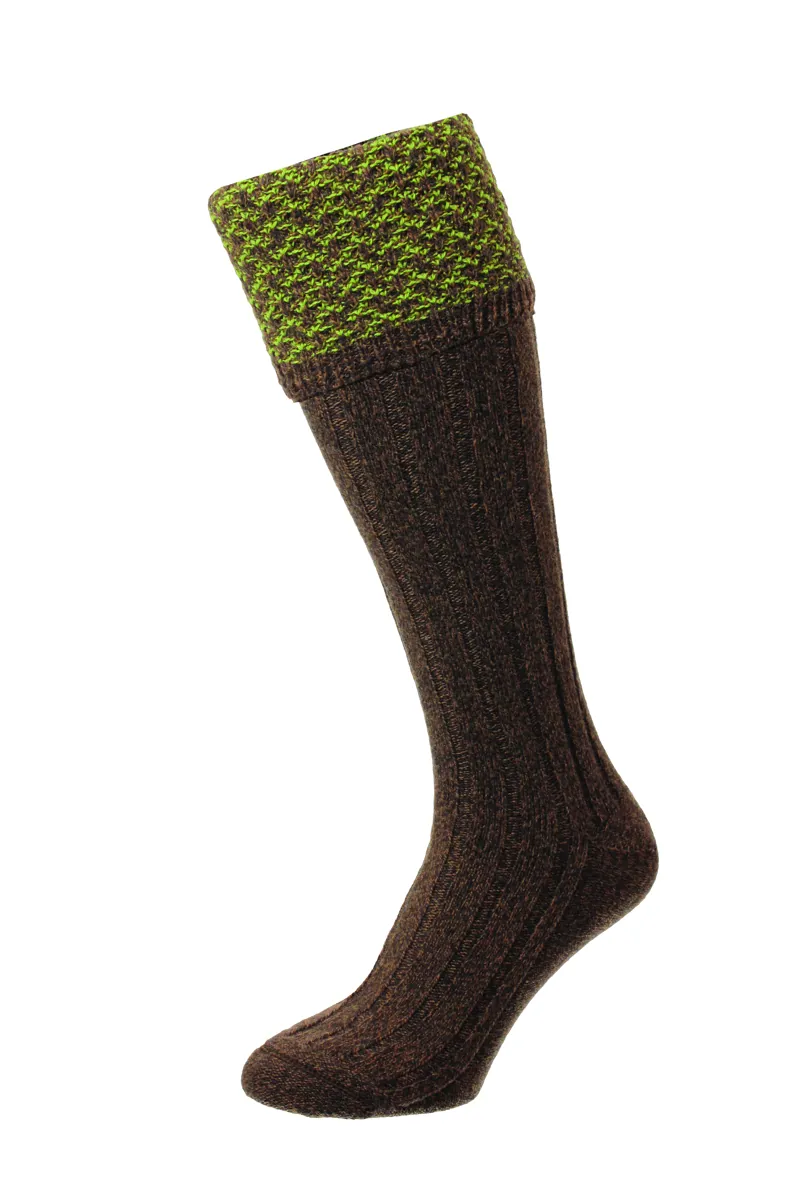Bisley Hatfield Honeycomb Shooting Socks Conker UK 6-11