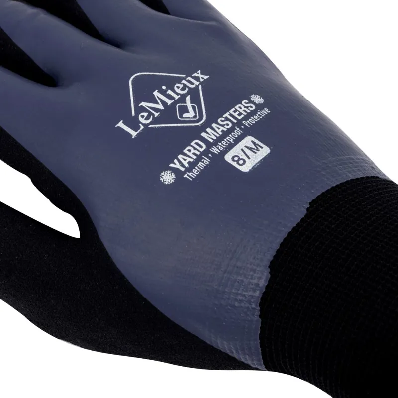 LeMieux Thermal Work Gloves Blue-3