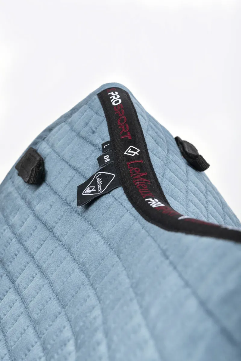 LeMieux Suede Dressage Square Ice Blue-4