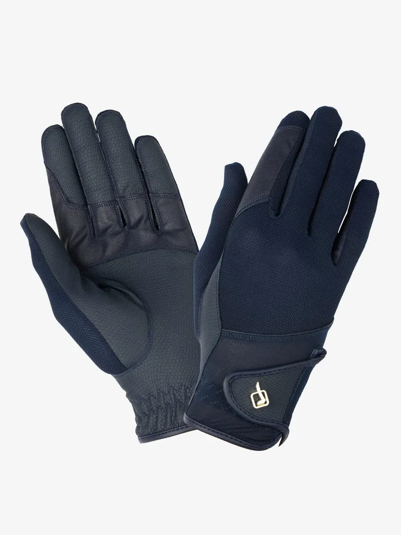 LeMieux Pro Mesh Riding Gloves Navy