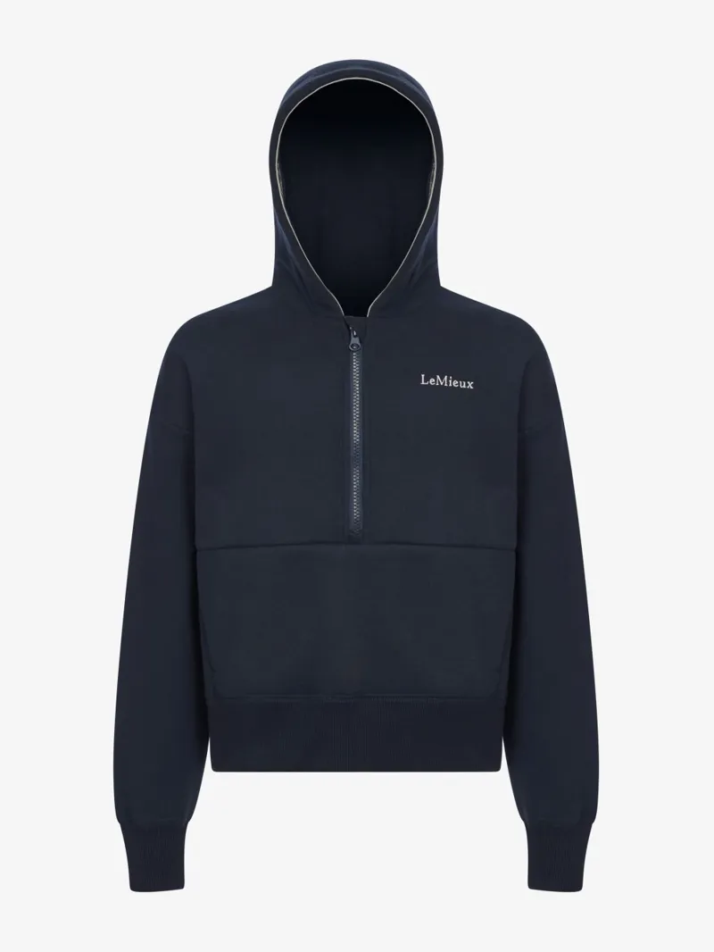 LeMieux Hettie Young Rider Half Zip Hoodie Navy-5