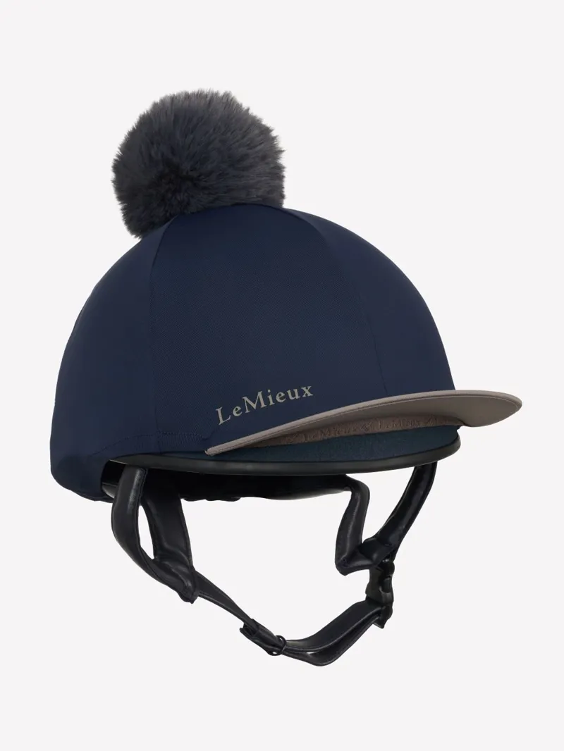 LeMieux Classique Pom Hat Silk Navy